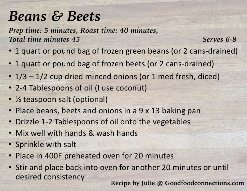 Beets & Beans recipe