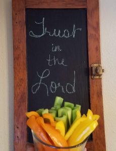 peppers celery and sign